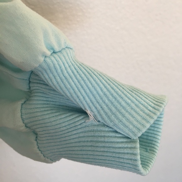 🐠VTG 80a aqua blue oversized new wave blazer - Picture 5 of 10